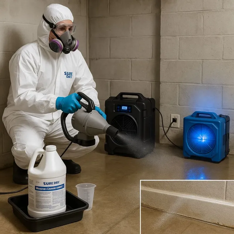 Sanitization and Odor Removal process in Swampscott, MA